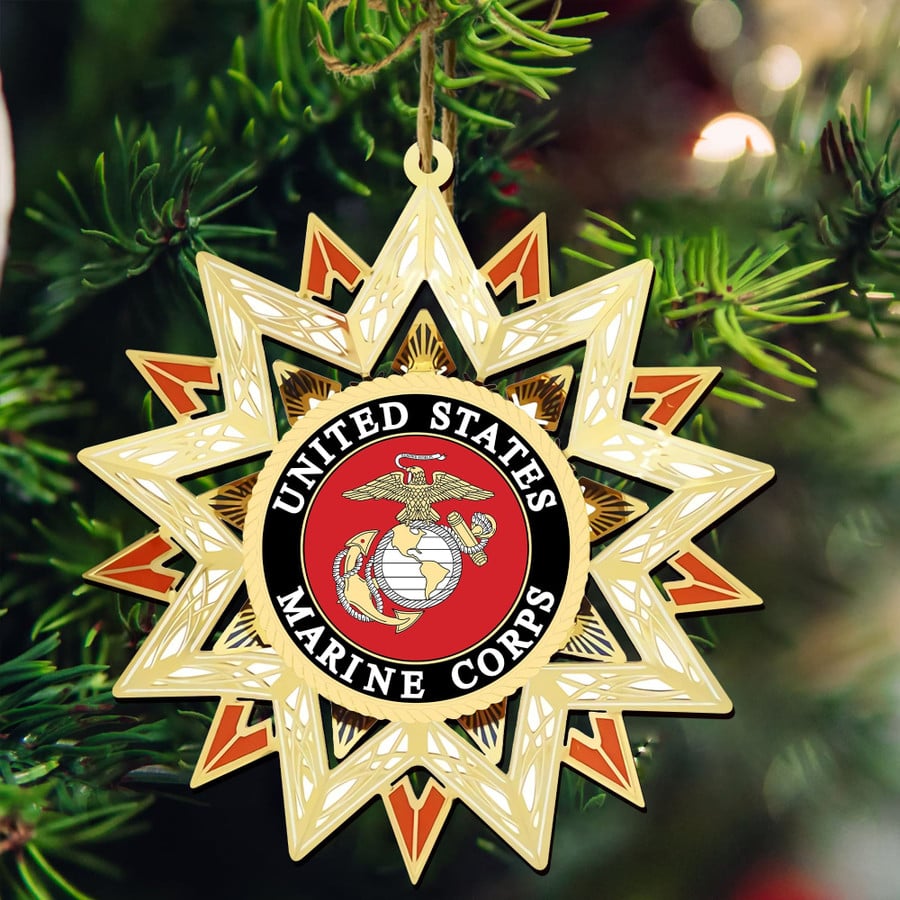 United States Marine Corps Christmas Ornament Xmas Tree Decor Marines Xmas Gifts