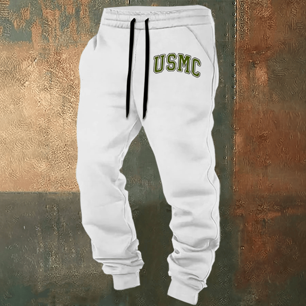 United States Marine Corps White Sweatpants Usmc Merch Marine Corp Birthday Gifts
