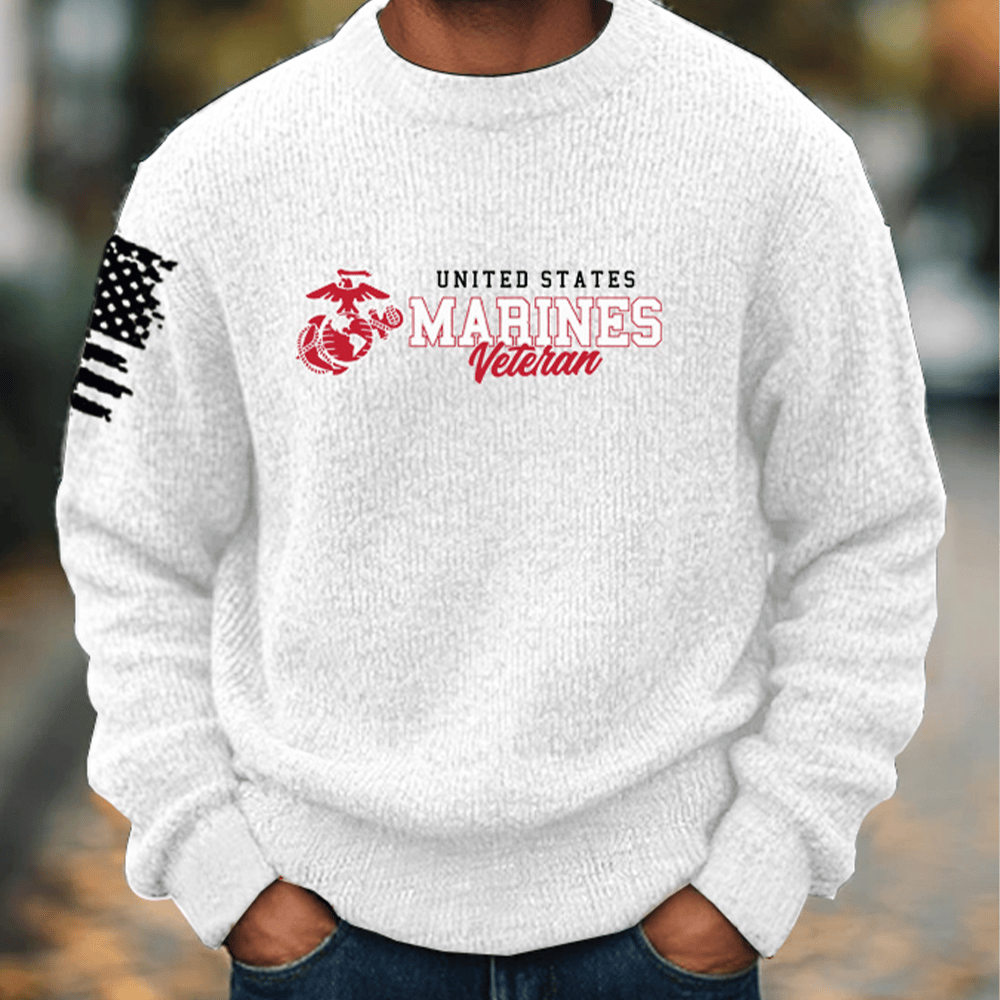 United States Marines Veteran Sweater Proud Marines Veteran Merch Cool Gifts For Marines