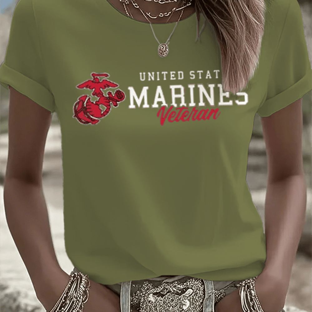 United States Marines Veteran T-Shirt Veteran Honoring Proud Marine Corp Patriotic Gifts
