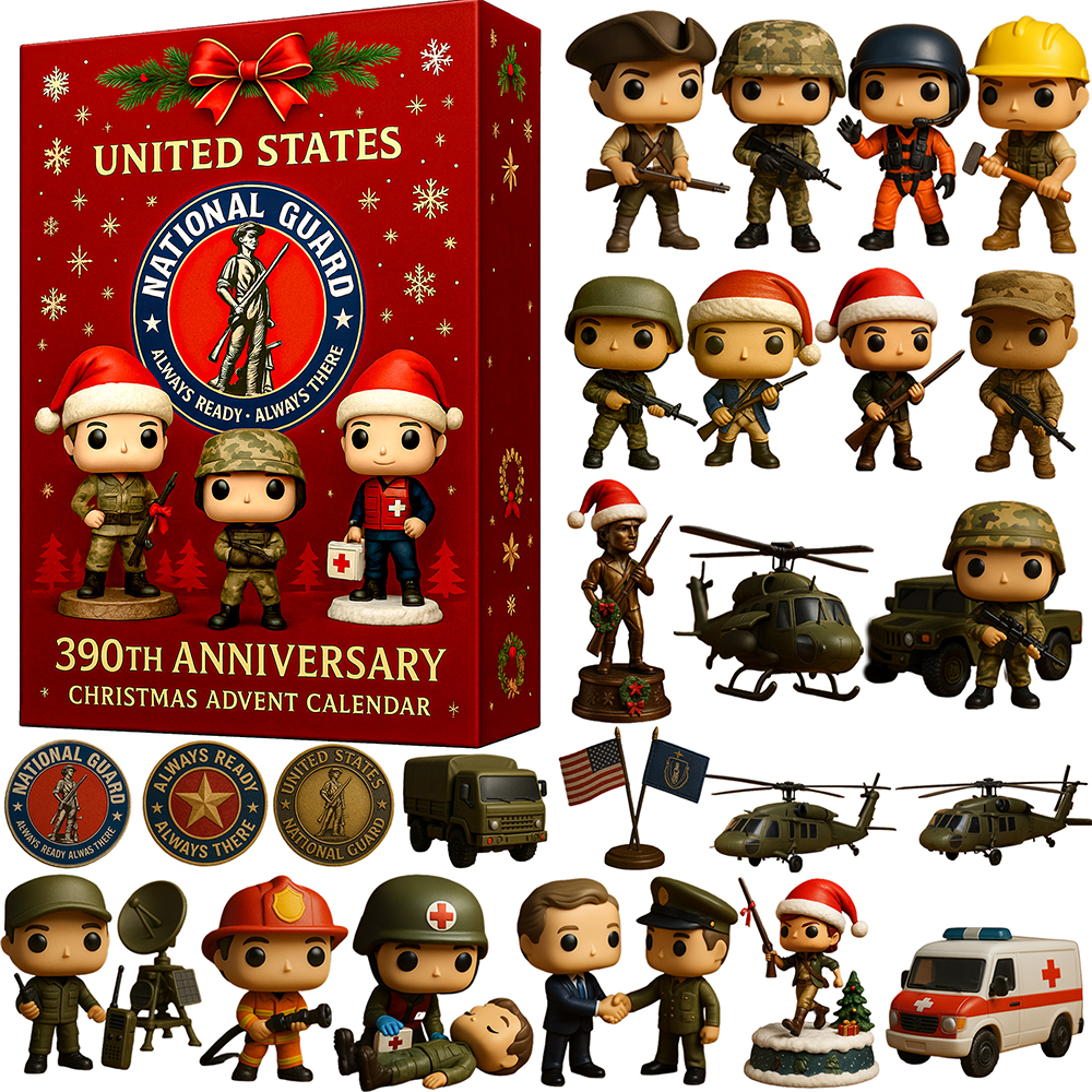 United States National Guard 390th Anniversary Christmas Advent Calendar Xmas Gifts For Men