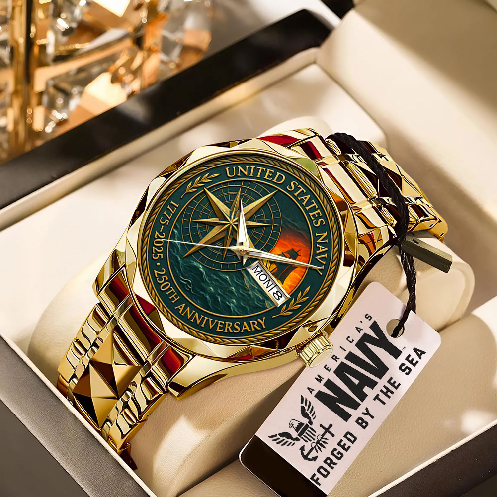 United States Navy 250th Anniversary Watch US Navy Merch Best Veterans Day Gifts