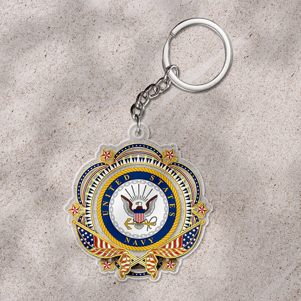 United States Navy Keychain US Navy Merch Unique Gifts For Navy Veterans