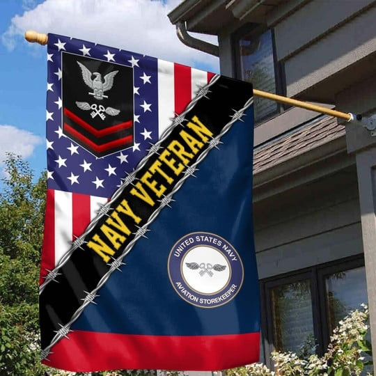 United States Navy Veteran Flag Aviation Storekeeper Home Decor Gift Ideas