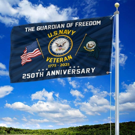 United States Navy Veteran Flag The Guardian Of Freedom Outdoor Decor Veterans Day Gifts