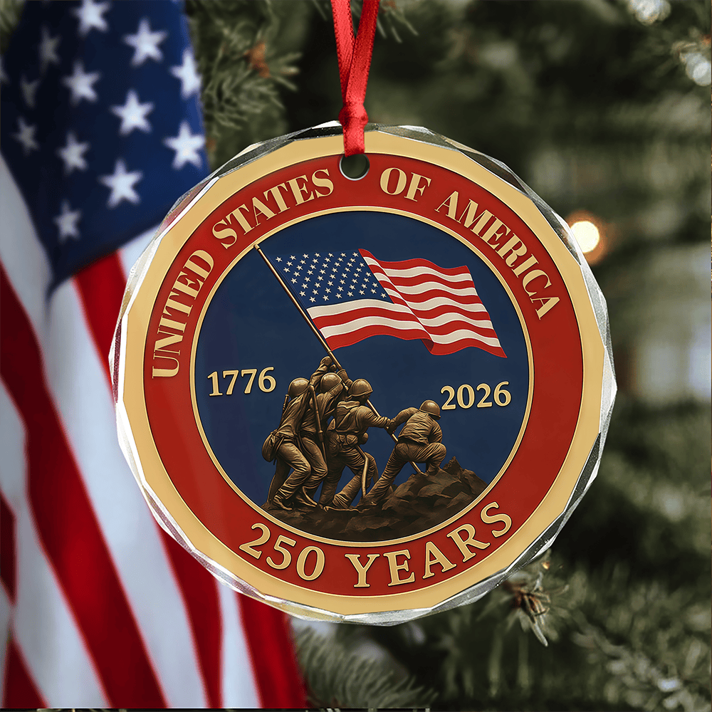 United States Of America 1776 2026 250 Years Ornament America's 250 Birthday Gift For Father