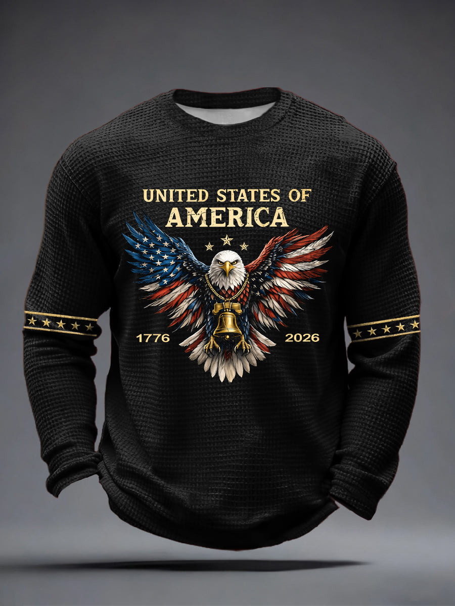 United States Of America 1776 2026 Long Sleeve Shirt Mens Patriotic Clothing Gift For Patriots