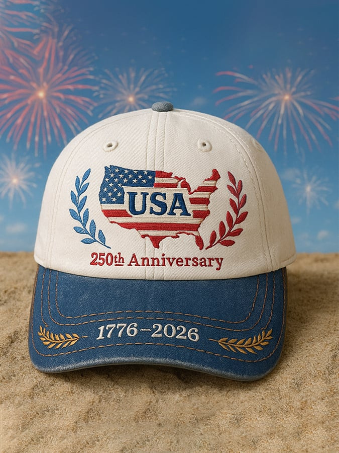 United States Of America 250th Anniversary 1776 2026 Hat Embroidered USA 250 Years Cap United States Of America 250th Anniversary 1776 2026 Hat Embroidered USA 250 Years Cap