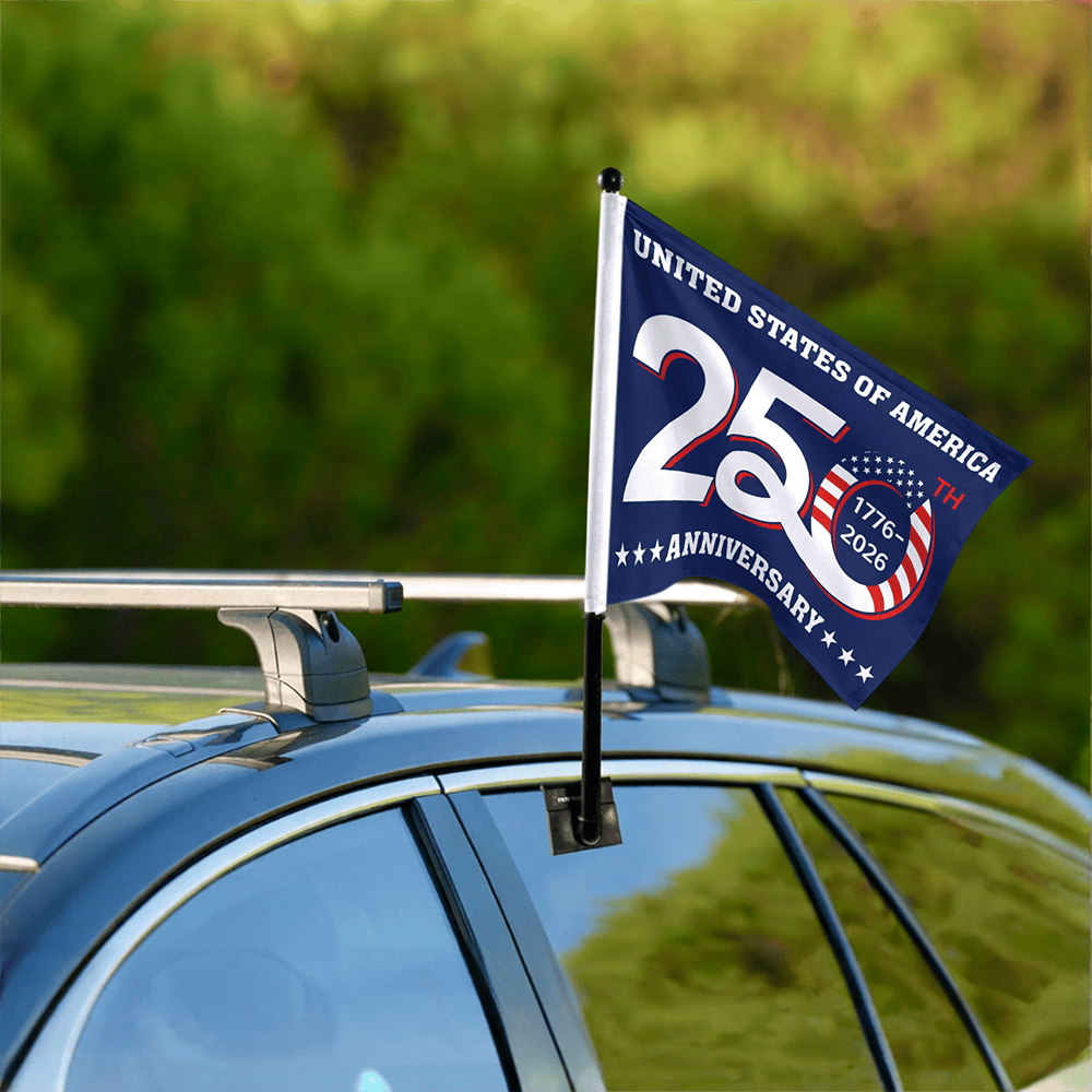 United States Of America 250th Anniversary Car Flag America's 250Th Birthday Gift