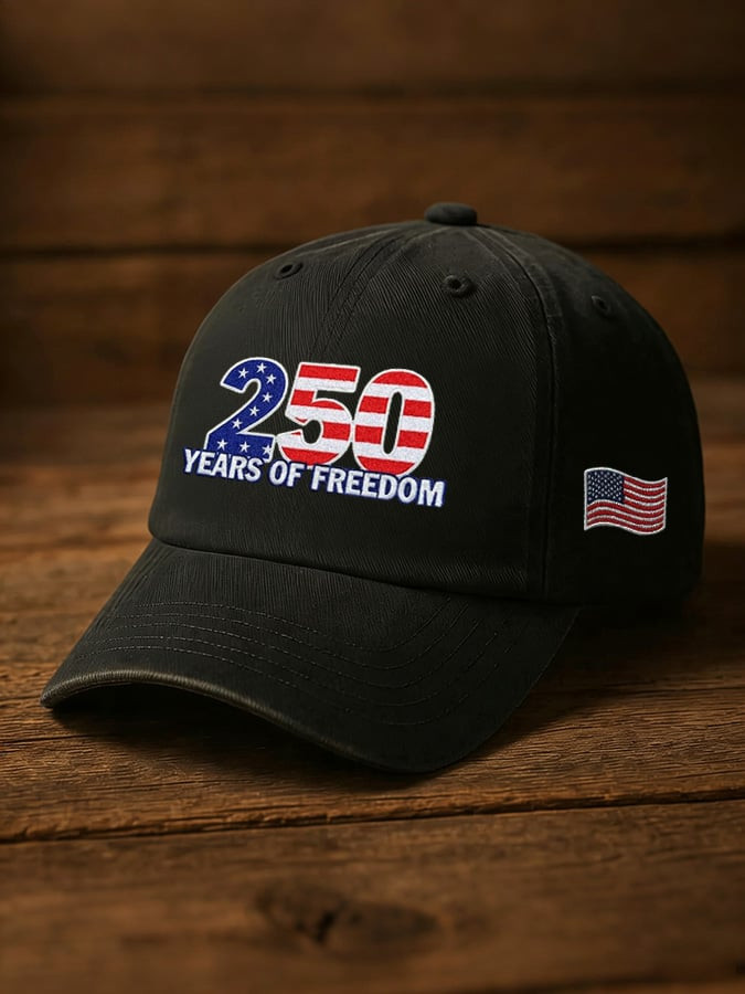 United States Of America 250Th Anniversary Embroidered Hat USA 250 Years Of Freedom Cap