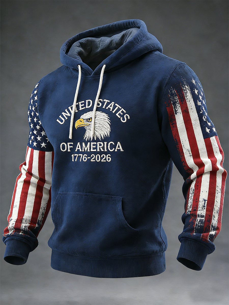 United States Of America 250Th Anniversary Hoodie 1776 2026 Merch Men's Patriotic Apparel