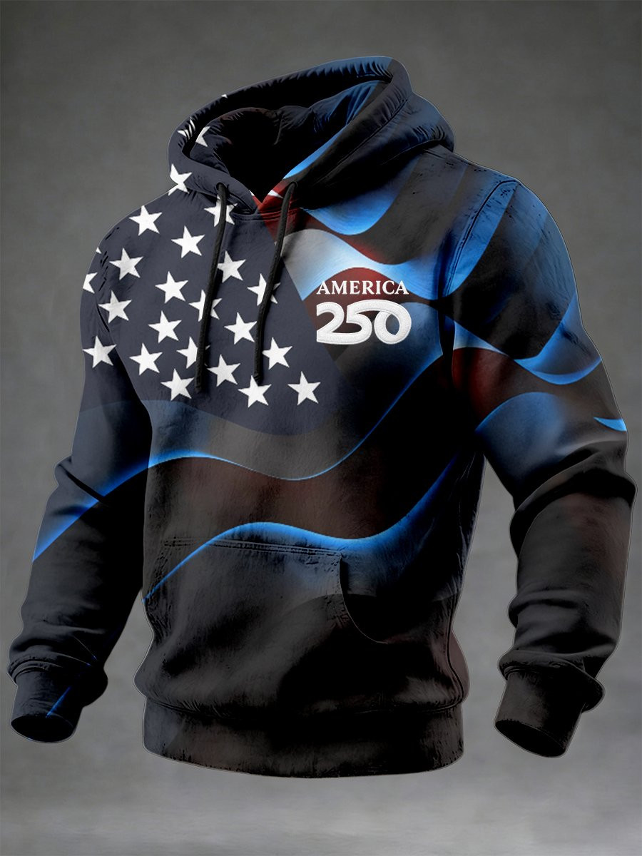 United States Of America 250Th Anniversary Hoodie 1776 2026 Patriotic Men's Apparel