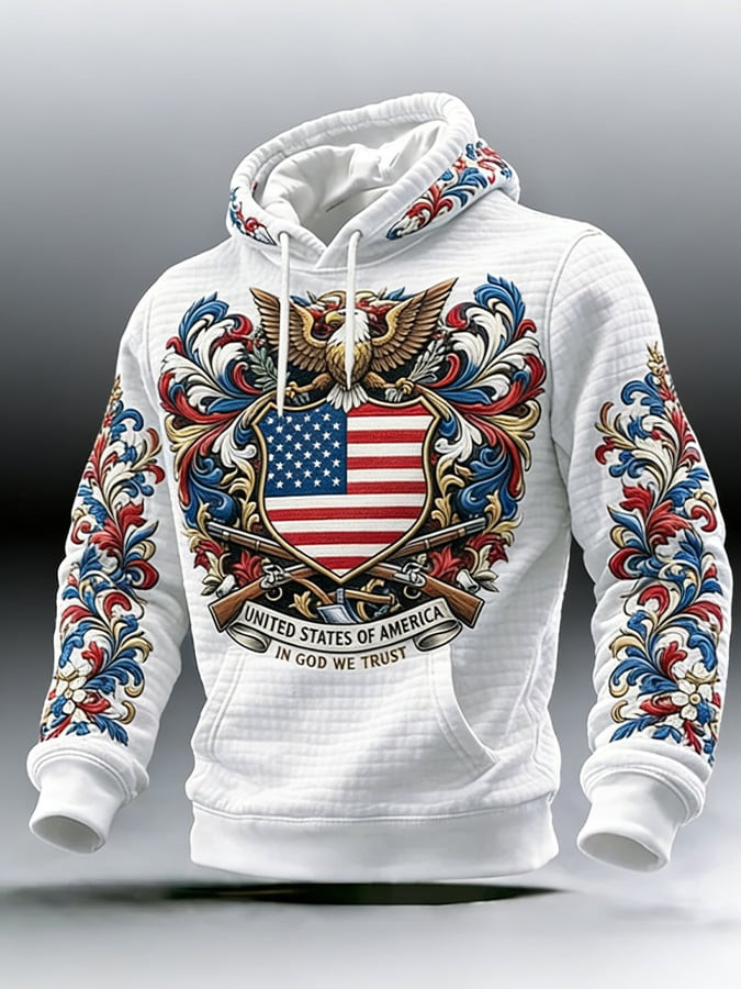 United States Of America 250th Anniversary Hoodie In God We Trust Fourth Of July Clothing