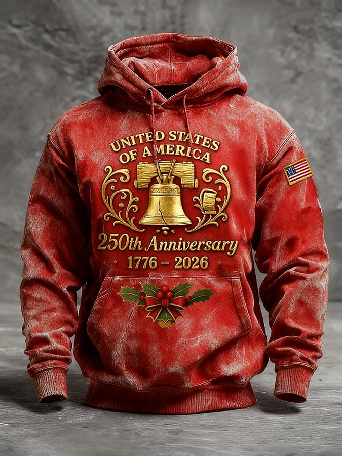 United States Of America 250th Anniversary Hoodie US Patriot Clothing Gifts For Brothers