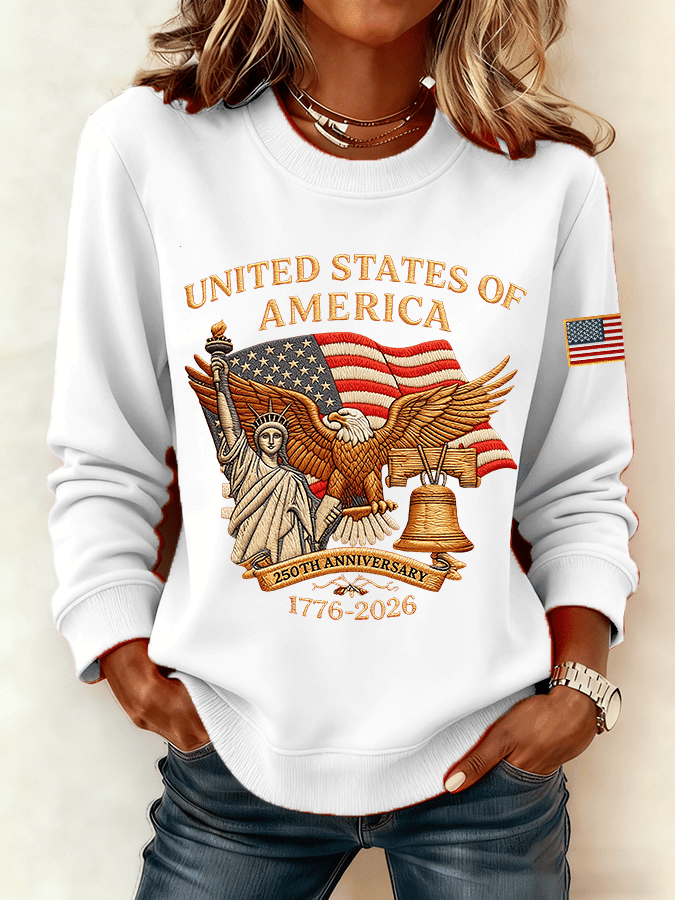 United States Of America 250th Anniversary Sweatshirt 250 Years Of America Clothing