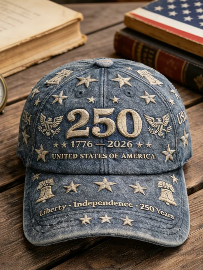 United States Of America Baseball Hat Liberty Independence 250 Years Cap Patriotic Gift