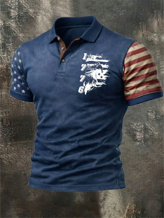 United States Of America Polo Shirt American Flag Eagle 1776 2026 Clothing Gift Ideas