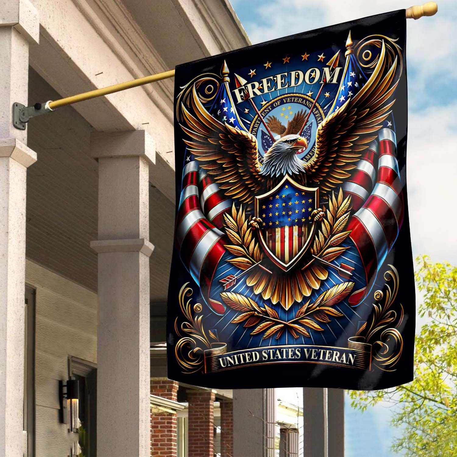 United States Veteran Flag Freedom Outdoor Decor Veterans Day Gifts