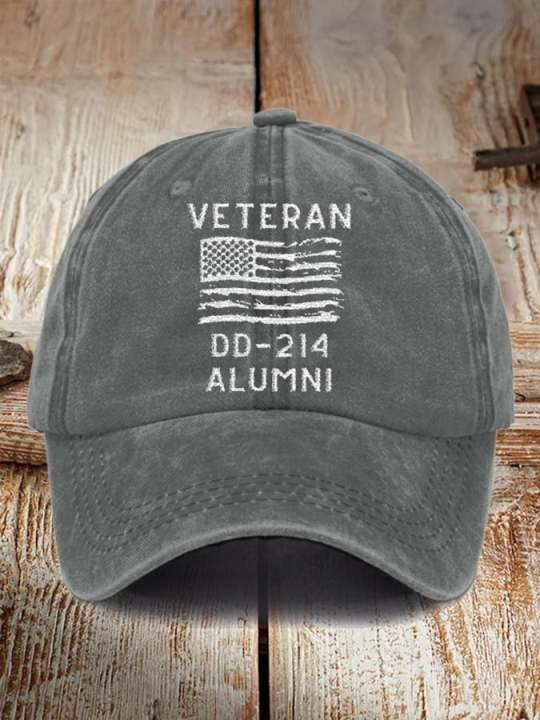 United States Veteran Hat DD-214 Alumni America Flag Military Cap Patriotic Gifts