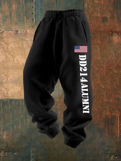 United States Veteran Sweatpants DD 214 Alumni America Flag Military Gifts For Proud Veterans