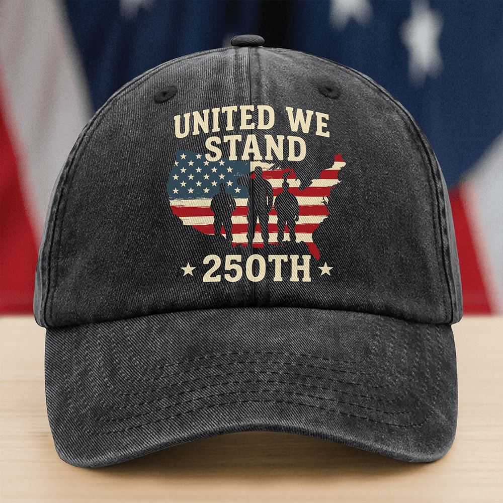 United We Stand 250th Anniversary Hat Fourth Of July Baseball Cap Gift For Men