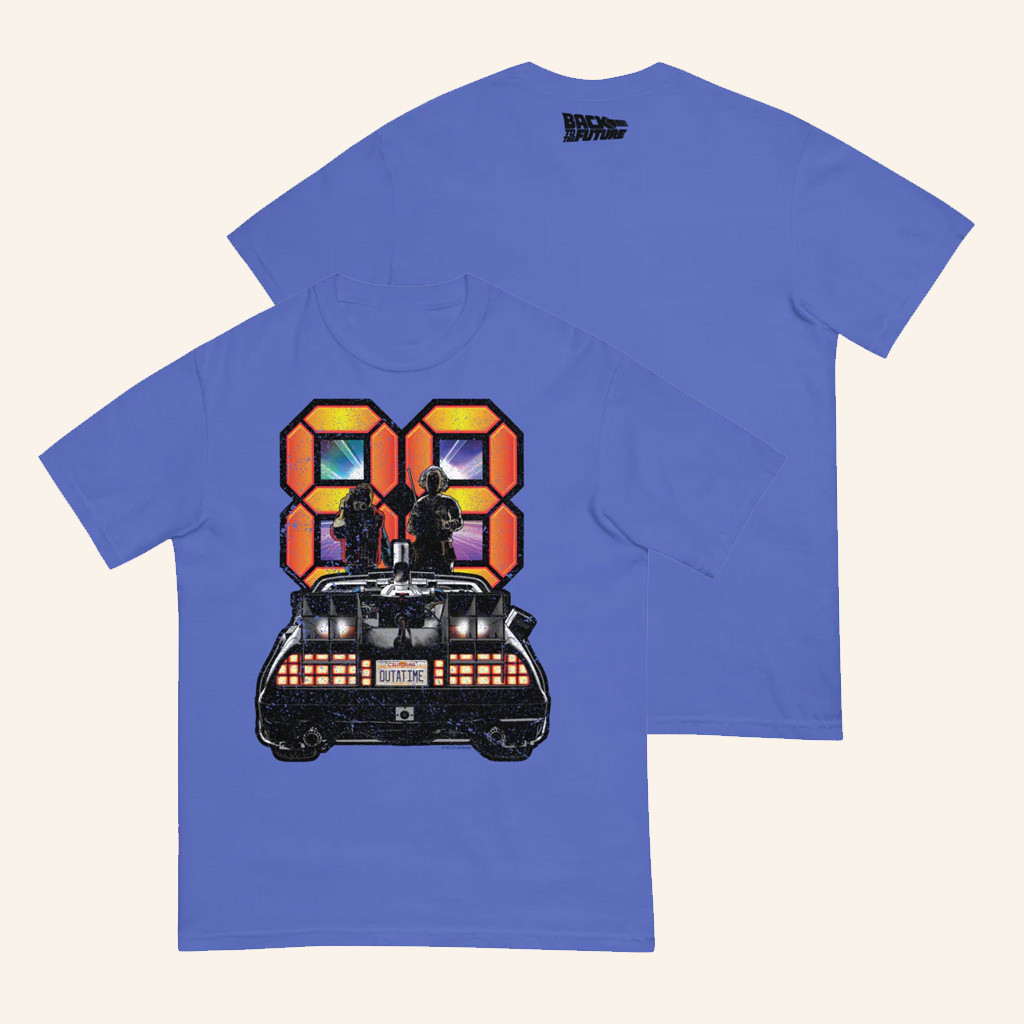 Universal Merch Back To The Future 88 T-Shirt Christmas Presents For Boyfriend