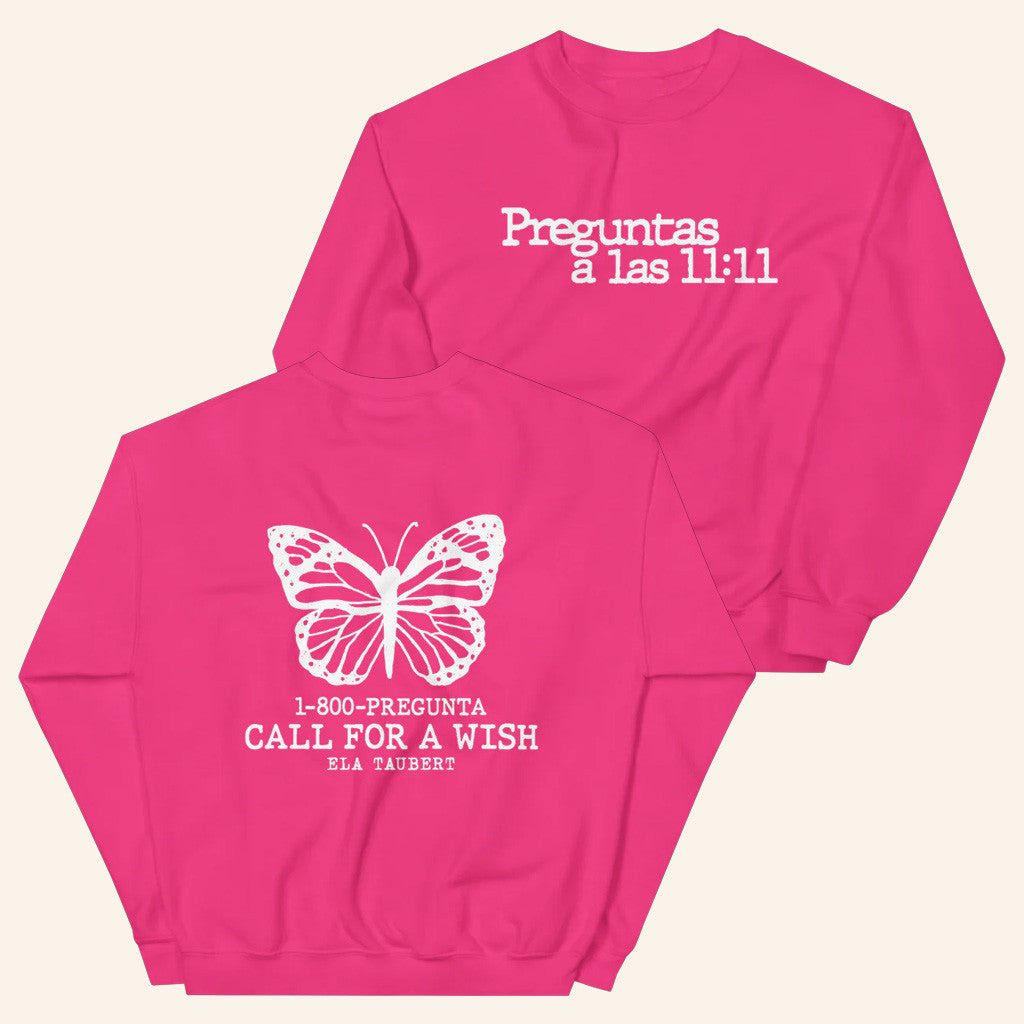 Universal Music Merch Call For A Wish Pink Crewneck Sweatshirt Gift Ideas For Her