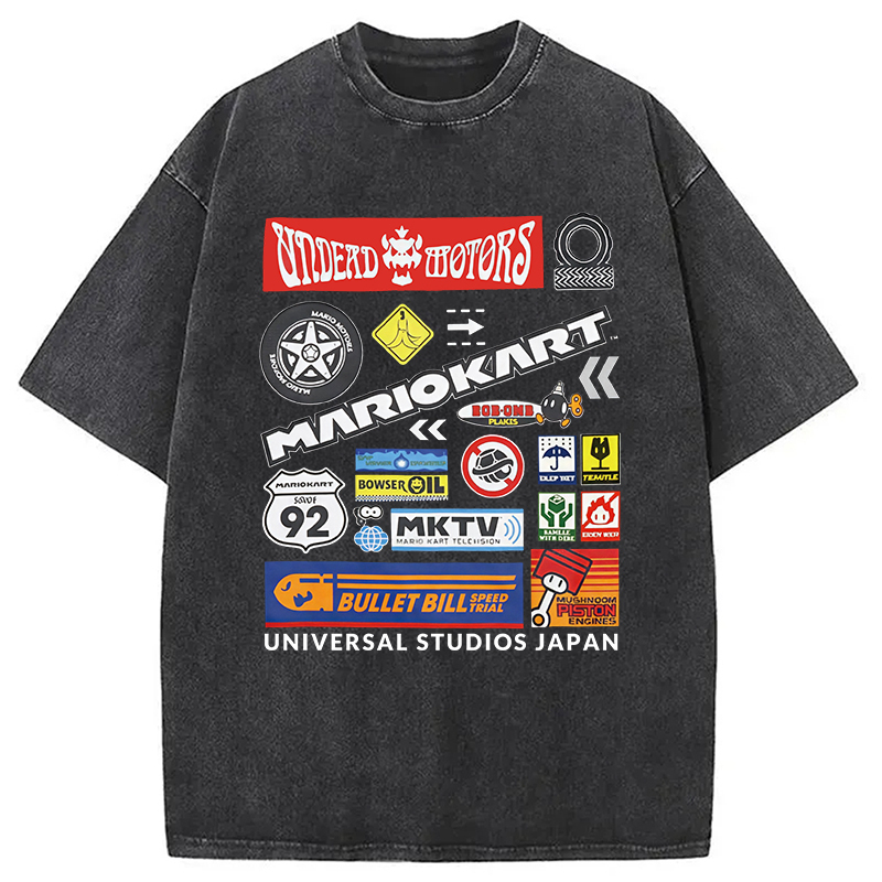 Universal Studios Japan Washed T-Shirt Retro Streetwear Graphic Top Gifts For BFF Universal Studios Japan Washed T-Shirt Retro Streetwear Graphic Top Gifts For BFF