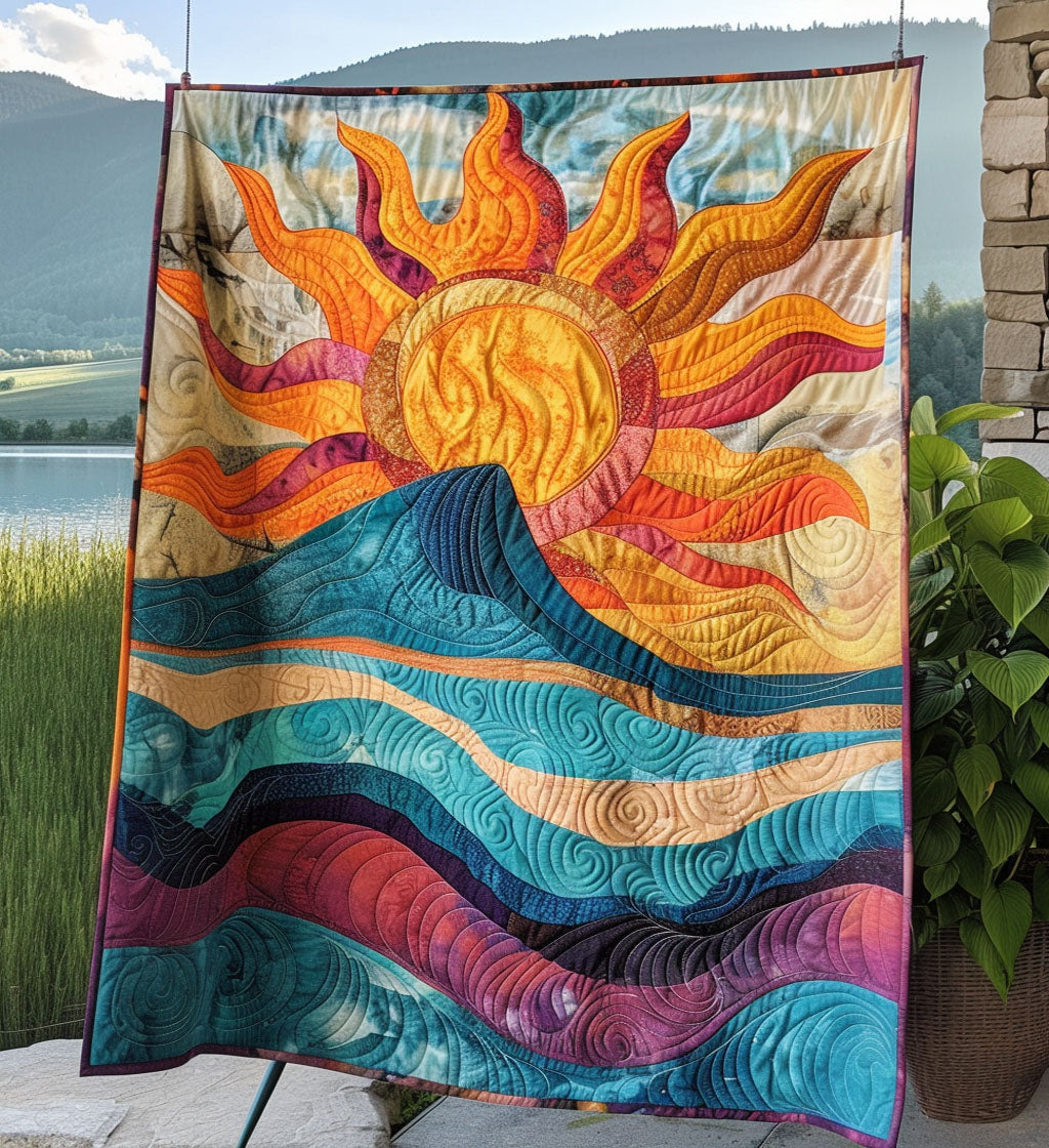 Universe Harmony Quilted Blanket Unique Fleece Blankets