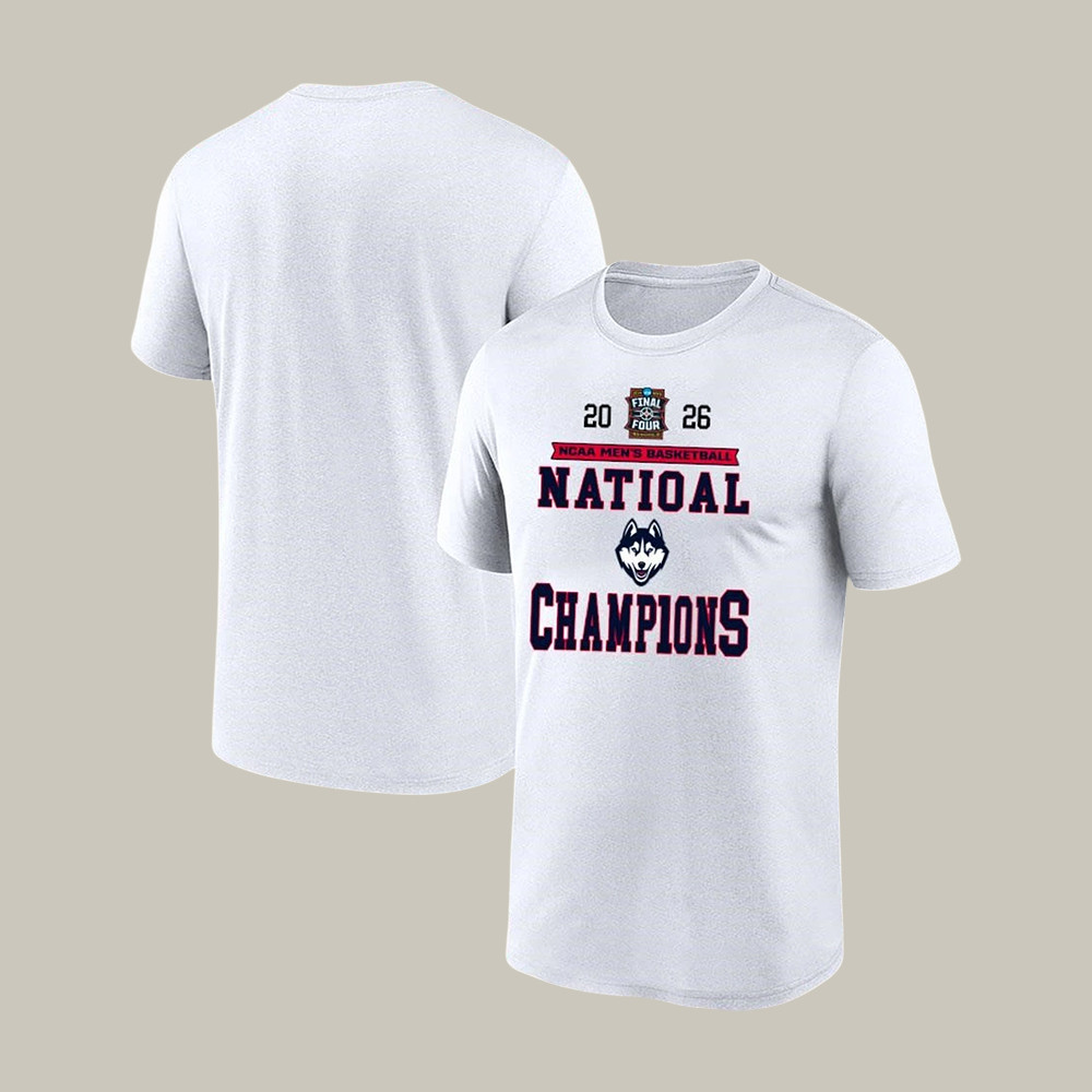 University Of Connecticut Uconn NCAA Men's Basketball National Champions T-Shirt Basketball Tee