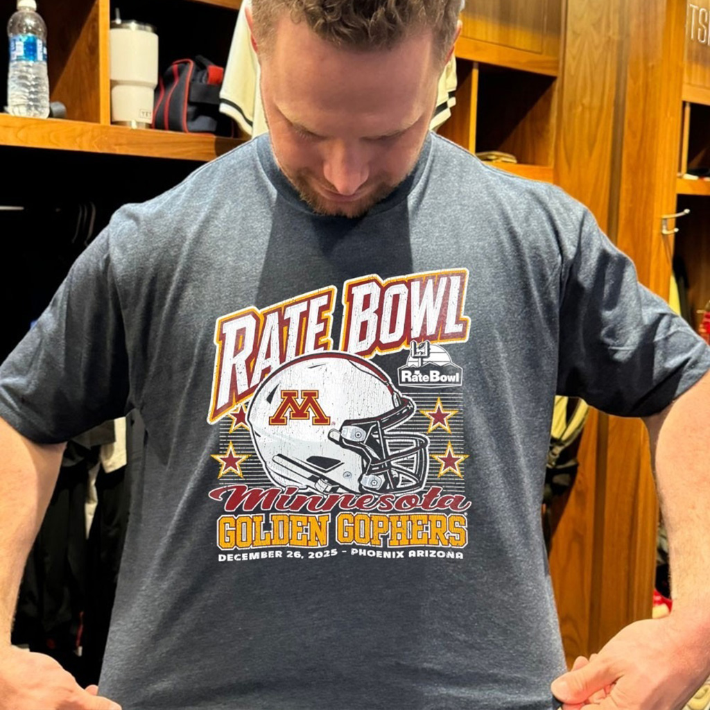 University Of Minnesota Golden Gophers Rate Bowl 2025 T Shirt University Of Minnesota Golden Gophers Rate Bowl 2025 T Shirt