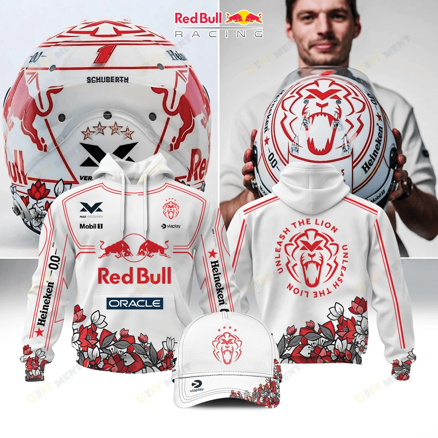 Unleash The Lion Red Bull Racing Team Hoodie Presents For Racing Lovers