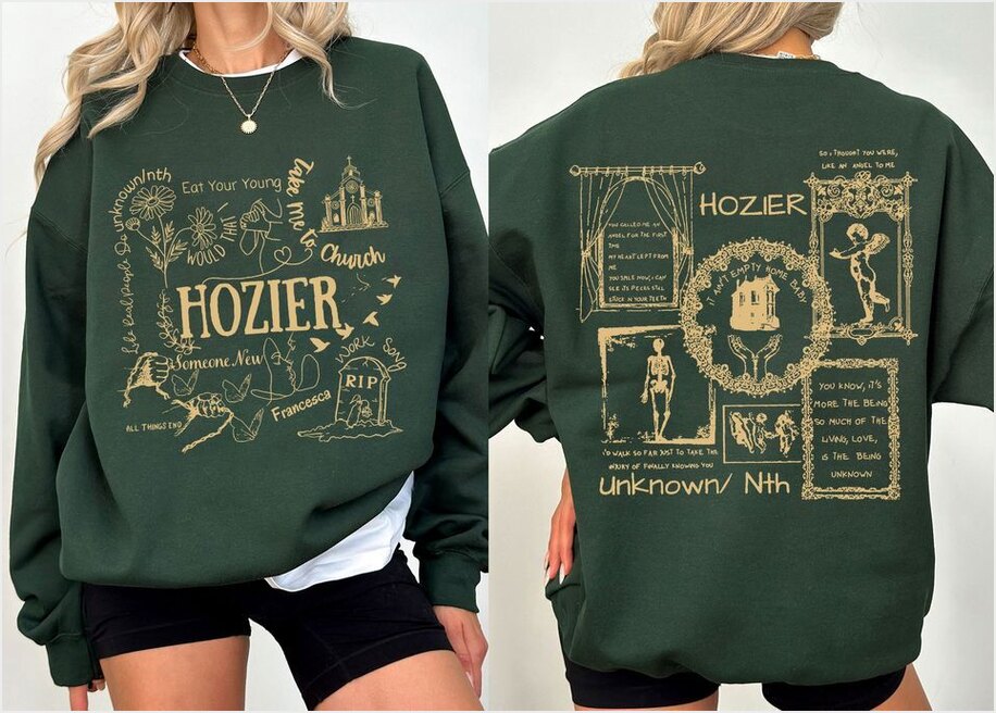 Unreal Unearth Hozier 2Side Sweatshirt, Hozier Tour 2024 Gifts For Friends Trendy Merch Unreal Unearth Hozier 2Side Sweatshirt, Hozier Tour 2024 Gifts For Friends Trendy Merch