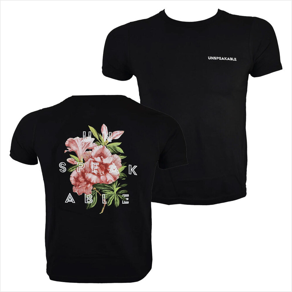 Unspeakable Merch Black Floral T-Shirt Gift Ideas For Her Birthday Gifts For Besties
