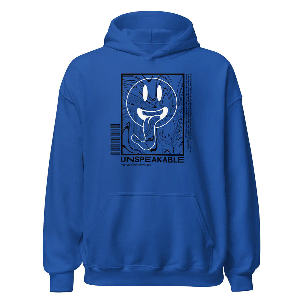 Unspeakable Merch Blue Smiley Swirl Hoodie Best Gifts For Husband
