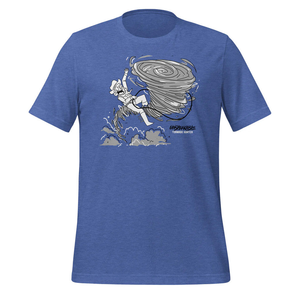 Unspeakable Merch Blue Tornado Hunter T-Shirt Gifts For Him Unspeakable Merch Blue Tornado Hunter T-Shirt Gifts For Him