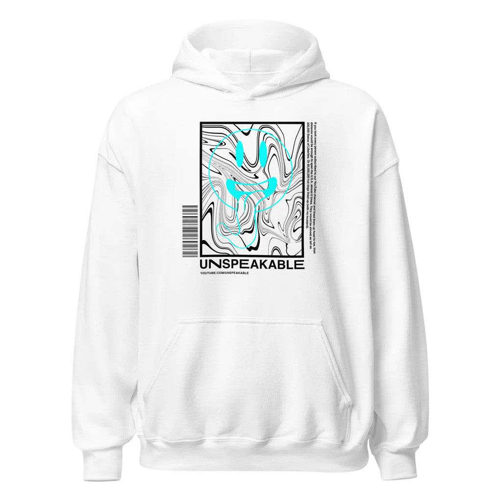 Unspeakable Merch White Smiley Swirl Hoodie Present For Husband Unspeakable Merch White Smiley Swirl Hoodie Present For Husband
