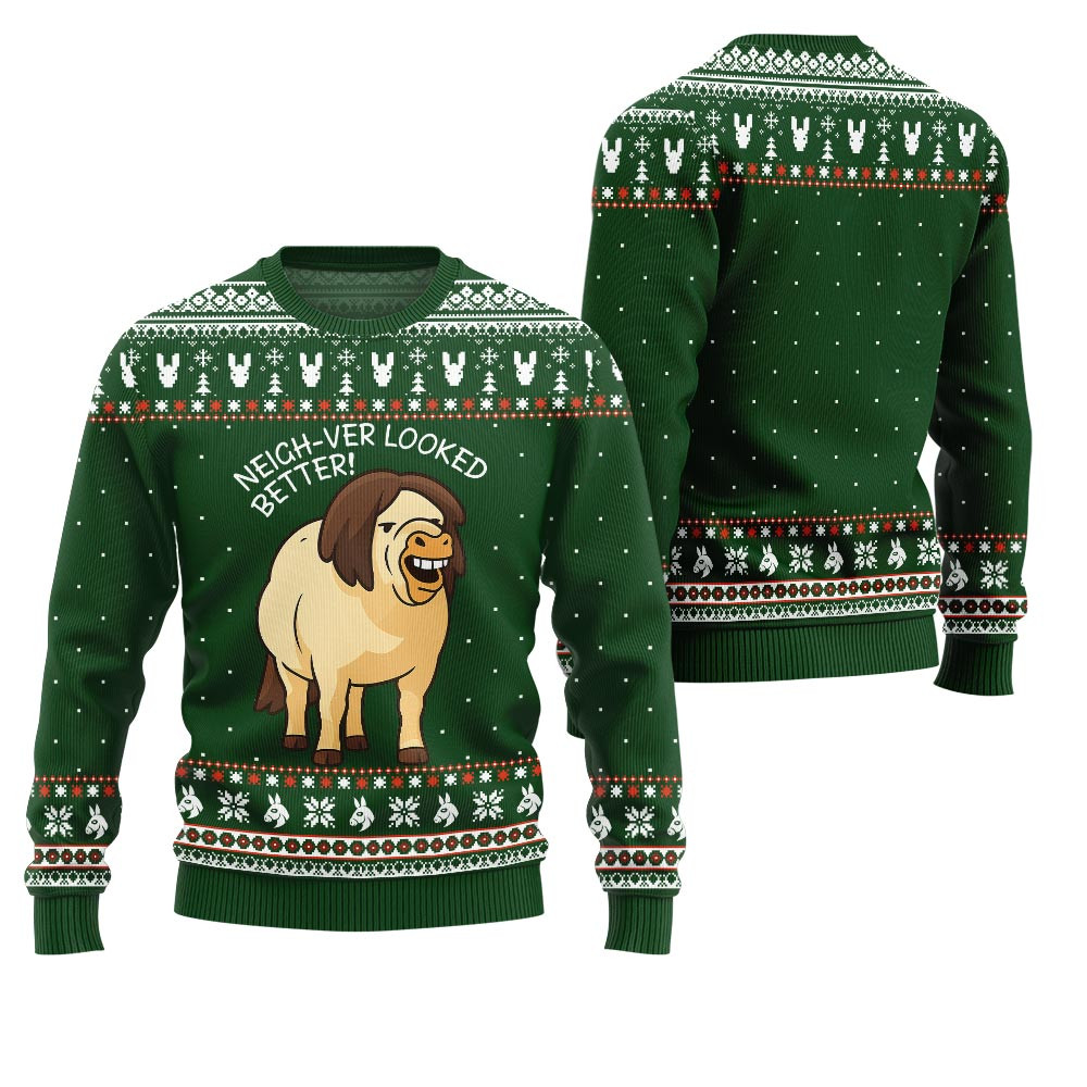Unstoppable Ugly Horse Mayhem Ugly Christmas Sweater Meaningful Holiday Gift Merch to Show You Care
