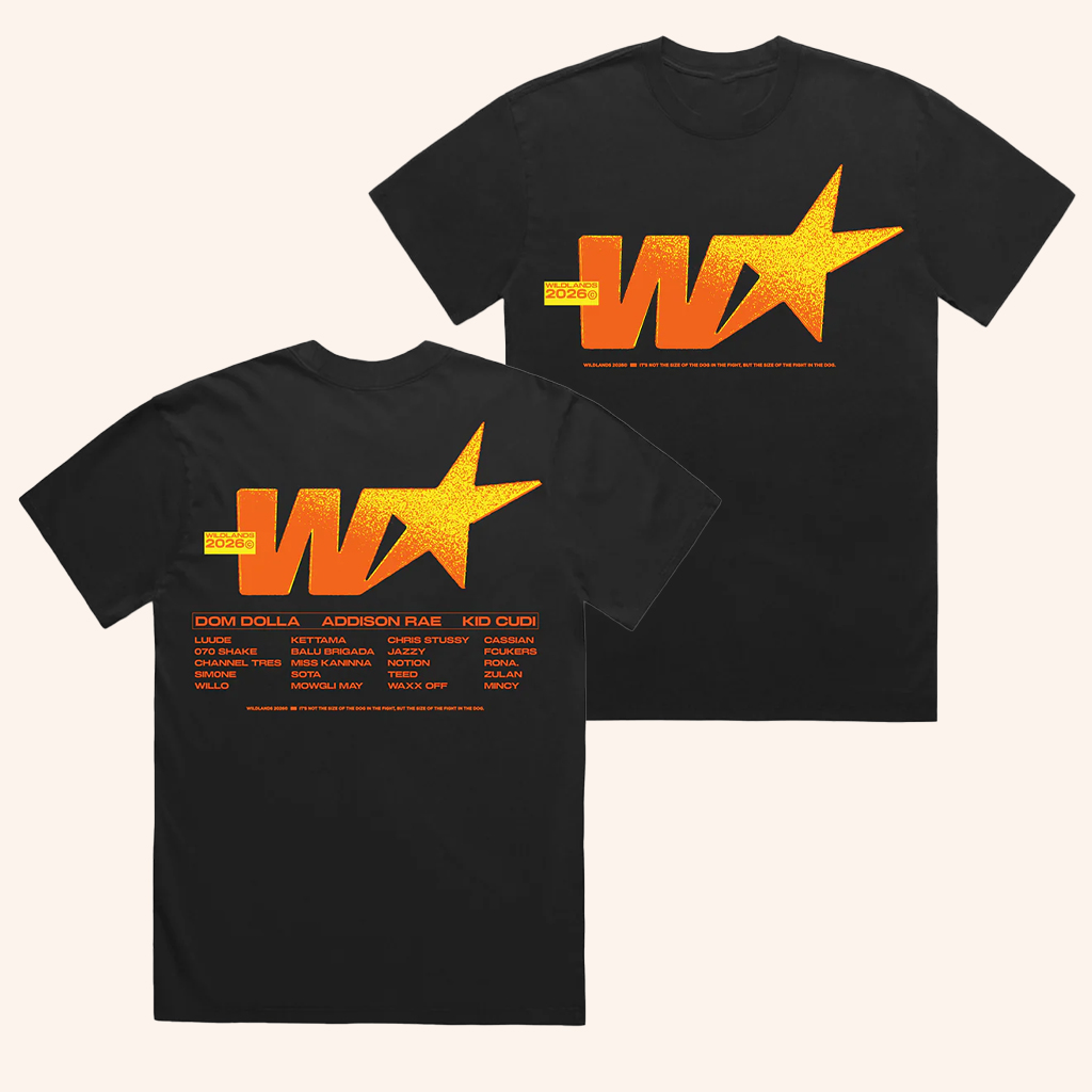 Untitled Group Merch Wildlands 25 Star T-Shirt Black Best Gifts For Music Lovers