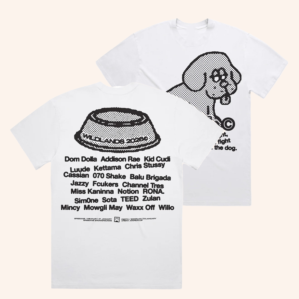 Untitled Group Merch Wildlands 26 Dog Shirt White Presents For Music Lovers