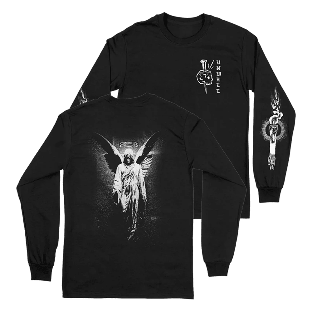 Unwell Angel Long Sleeve Shirt Unwell Band Merch Good Gift for Dads Emotional Tee Unwell Angel Long Sleeve Shirt Unwell Band Merch Good Gift for Dads Emotional Tee