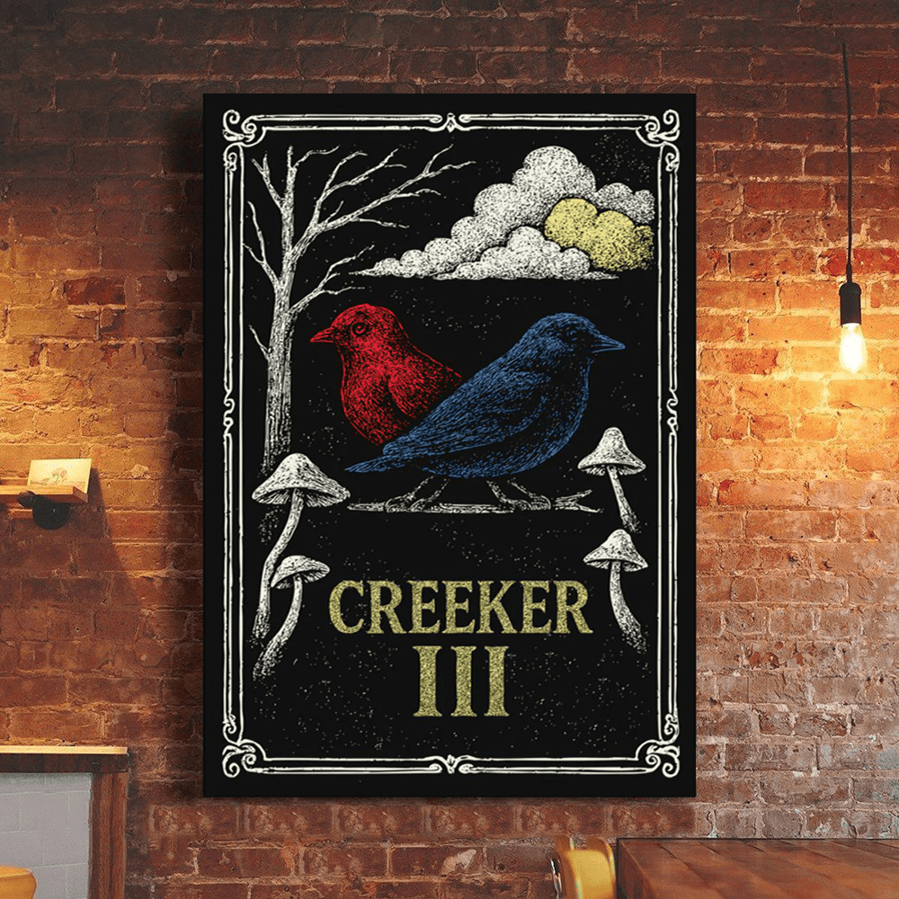 Upchurch Merch Mushroom Creeker III Poster Art Decor Upchurch Concert Merch Gift Items