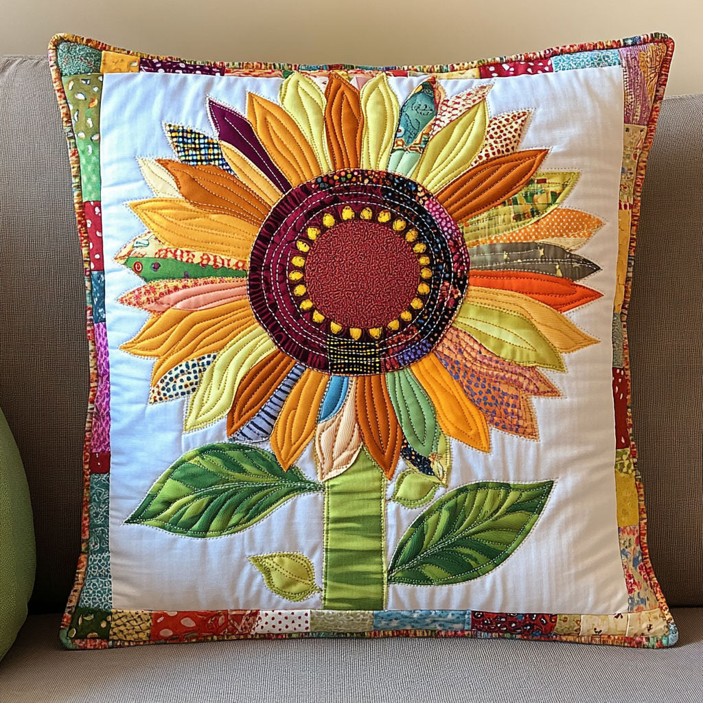Uplifted Garden Quilted Pillow Case Best Cool Pillow Cases Sunflower Gifts For Her
