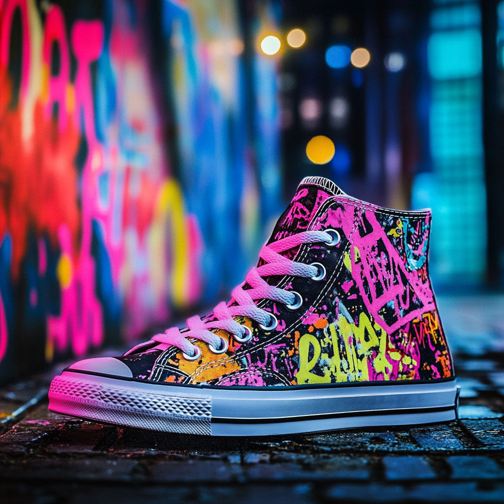 Urban Drip Canvas High Tops Supportive Merch Fit