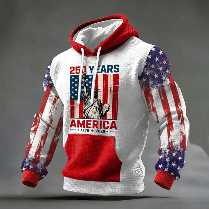 US 250 Years 1776 2026 Hoodie Statue Of Liberty Apparel American Patriot Clothing