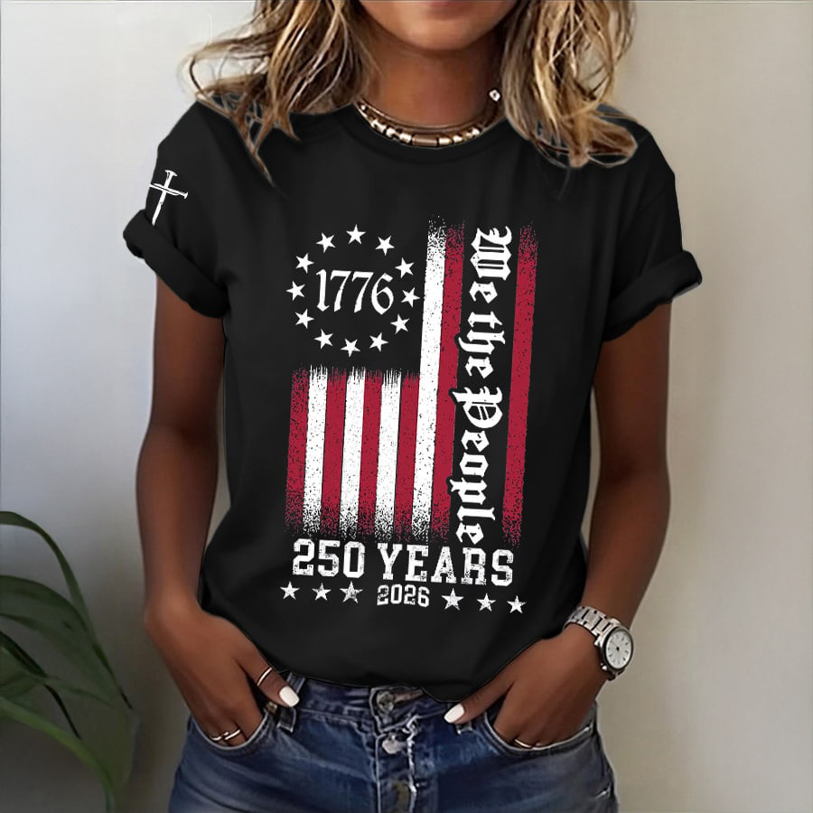 US 250 Years 1776 2026 We The People T-Shirt 1776 2026 Merch Independence Day Gifts
