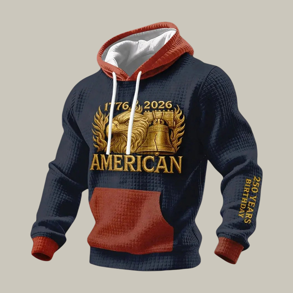 US 250 Years Birthday 1776 2026 Hoodie Patriotic Eagle 4th Of July Outfit Ideas Gift For Father