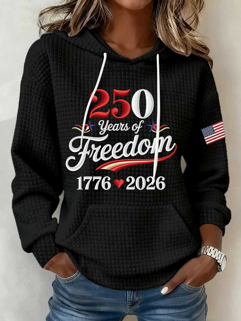 US 250 Years Of Freedom 1776 2026 Hoodie American Flag Apparel Gift For Mom US 250 Years Of Freedom 1776 2026 Hoodie American Flag Apparel Gift For Mom