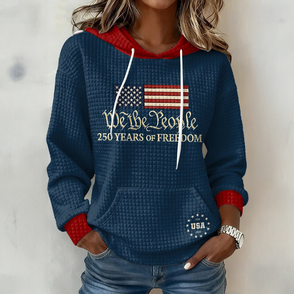 US 250 Years Of Freedom 1776 2026 Hoodie Independence Day 2026 Apparel Gift Ideas For Her