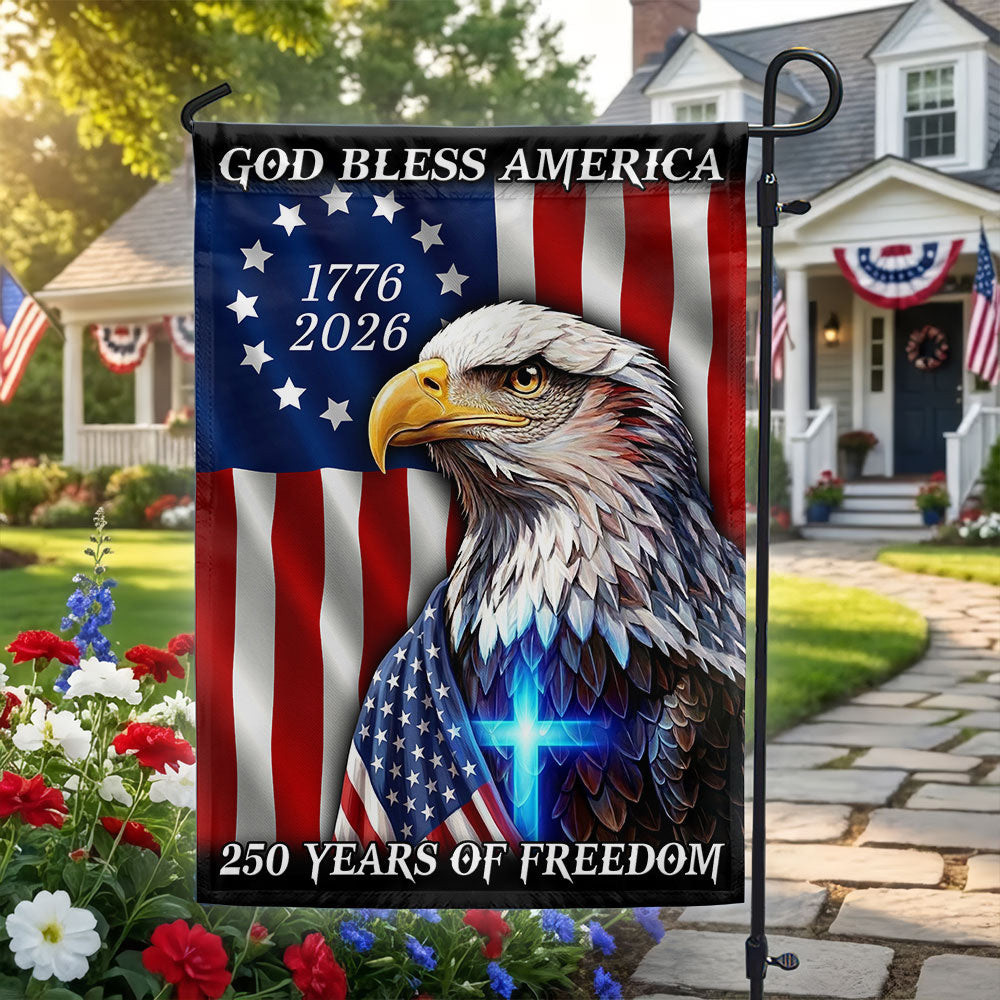 US 250 Years Of Freedom 1776 2026 Patriotic Eagle Flag Patriotic House Decor Gift For 4th Of July